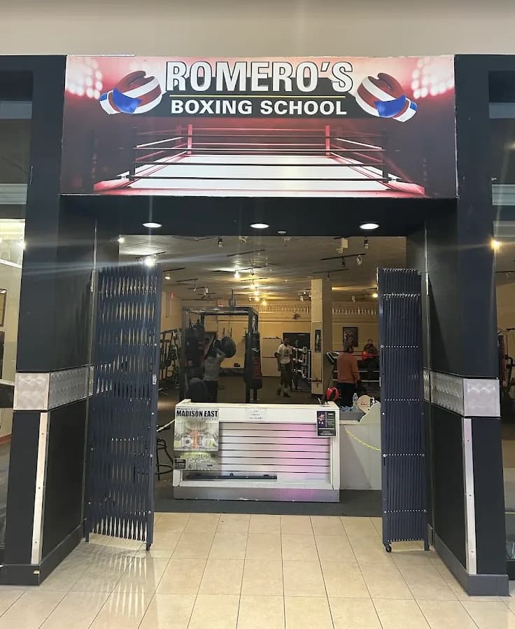 Romero's Boxing School entrance at Madison East Mall